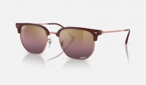 Ray Ban New Clubmaster Women's Sunglasses Gold | 42780-NHVI