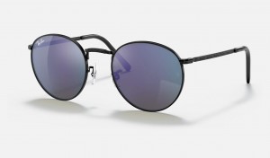 Ray Ban New Round Men's Sunglasses Blue | 14795-FAYC