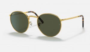 Ray Ban New Round Men's Sunglasses Green | 64752-NDLE