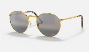 Ray Ban New Round Men's Sunglasses Silver | 32790-JXLS