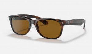 Ray Ban New Wayfarer Classic Women's Sunglasses Brown | 47301-BZJM