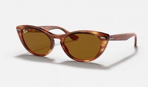 Ray Ban Nina Women's Sunglasses Brown | 14073-TCPV