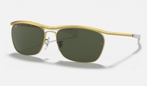 Ray Ban Olympian Ii Deluxe Men's Sunglasses Green | 15697-CEKG