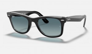 Ray Ban Original Wayfarer Bicolor Women's Sunglasses Blue | 86341-YPNZ