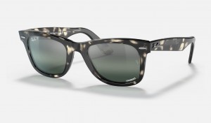 Ray Ban Original Wayfarer Chromance Men's Sunglasses Silver | 36459-ZFUI