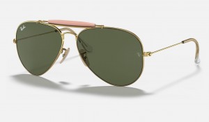 Ray Ban Outdoorsman Ii Women's Sunglasses Green | 51260-QEPJ