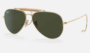 Ray Ban Outdoorsman Men's Sunglasses Green | 53971-XBNE