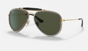 Ray Ban Outdoorsman Men's Sunglasses Green | 60975-BLHT