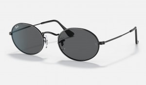 Ray Ban Oval Men's Sunglasses Grey | 25601-VYHX