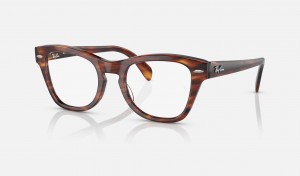 Ray Ban RB0707 Optics Men's Eyeglasses Brown | 48793-KMFI