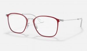 Ray Ban RB1056 Optics Kids' Eyeglasses Silver | 08719-HZQN