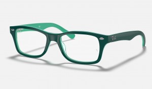 Ray Ban RB1531 Optics Kids' Eyeglasses Green | 76014-ZVHX