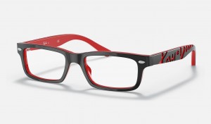 Ray Ban RB1535 Optics Kids' Eyeglasses Black | 50718-GBWY