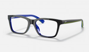 Ray Ban RB1536 Optics Kids' Eyeglasses Blue | 81529-LRMD