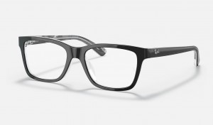 Ray Ban RB1536 Optics Kids' Eyeglasses Black | 30186-FGPH