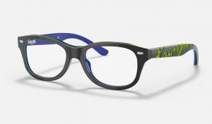 Ray Ban RB1544 Optics Kids' Eyeglasses Blue | 67509-BIHW