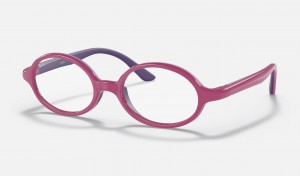 Ray Ban RB1545 Optics Kids' Eyeglasses Pink | 28194-DGTO