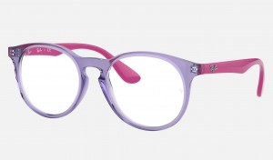 Ray Ban RB1554 Optics Kids' Eyeglasses Purple | 54738-TAFB