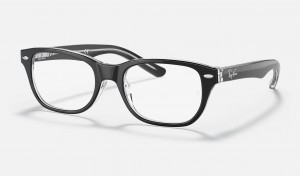 Ray Ban RB1555 Optics Kids' Eyeglasses Black | 75968-SAQZ