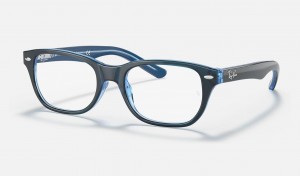 Ray Ban RB1555 Optics Kids' Eyeglasses Blue | 56237-HJUI