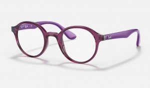 Ray Ban RB1561 Optics Kids' Eyeglasses Purple | 70598-ARWZ