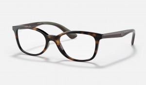 Ray Ban RB1586 Optics Kids' Eyeglasses Black | 08149-QPYZ