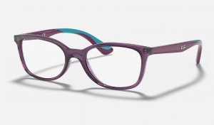 Ray Ban RB1586 Optics Kids' Eyeglasses Purple | 06324-ATWU