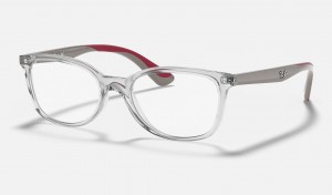 Ray Ban RB1586 Optics Kids' Eyeglasses Silver | 59813-HGPE