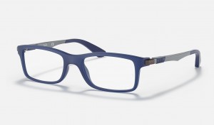 Ray Ban RB1588 Optics Kids' Eyeglasses Blue | 84791-OHUJ