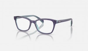 Ray Ban RB1591 Optics Kids' Eyeglasses Blue | 14589-ZXTR