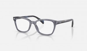 Ray Ban RB1591 Optics Kids' Eyeglasses Blue | 93714-YBVI