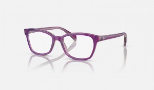 Ray Ban RB1591 Optics Kids' Eyeglasses Purple | 09768-OUQR