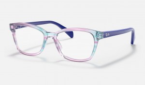 Ray Ban RB1591 Optics Kids' Eyeglasses Purple | 20984-VCPF