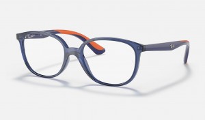 Ray Ban RB1598 Optics Kids' Eyeglasses Blue | 81759-NJKB