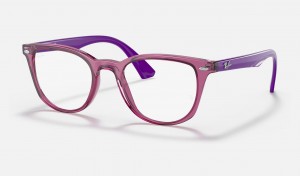 Ray Ban RB1601 Optics Kids' Eyeglasses Purple | 86350-XKMF