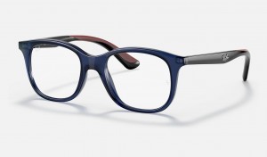 Ray Ban RB1604 Optics Kids' Eyeglasses Blue | 92058-XCTI