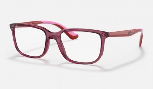 Ray Ban RB1605 Optics Kids' Eyeglasses Pink | 81035-UQCT