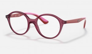 Ray Ban RB1606 Optics Kids' Eyeglasses Pink | 53760-XLFW