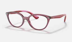 Ray Ban RB1612 Optics Kids' Eyeglasses Pink | 98127-KWMV