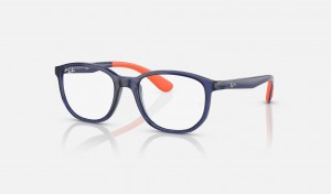 Ray Ban RB1619 Optics Kids' Eyeglasses Blue | 63842-DAQO