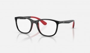 Ray Ban RB1620 Optics Kids' Eyeglasses Black | 35846-QUYT