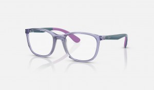 Ray Ban RB1620 Optics Kids' Eyeglasses Purple | 10542-INCL