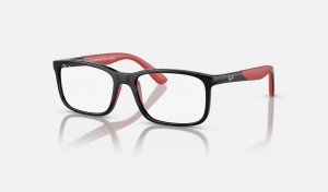 Ray Ban RB1621 Optics Bio-based Kids' Eyeglasses Black | 46013-WHLF