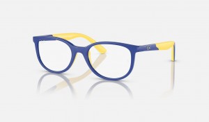 Ray Ban RB1622 Optics Bio-based Kids' Eyeglasses Blue | 63847-WJBG