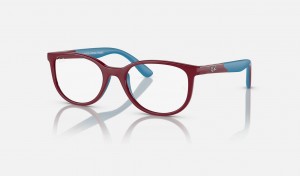 Ray Ban RB1622 Optics Bio-based Kids' Eyeglasses Burgundy | 02784-VILQ