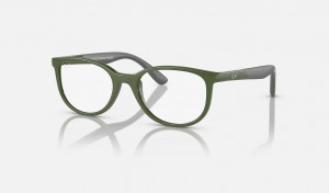 Ray Ban RB1622 Optics Bio-based Kids' Eyeglasses Green | 71349-BZEN