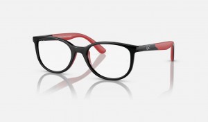 Ray Ban RB1622 Optics Bio-based Kids' Eyeglasses Black | 09235-NZQM