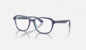 Ray Ban RB1627 Optics Kids' Eyeglasses Blue | 45637-MIDX