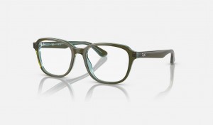 Ray Ban RB1627 Optics Kids' Eyeglasses Green | 94183-ALNJ