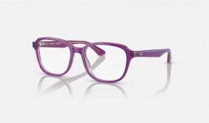 Ray Ban RB1627 Optics Kids' Eyeglasses Purple | 84206-PKWO